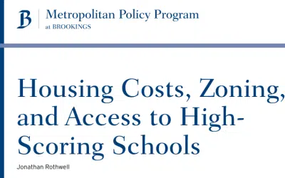 Housing Near High-Performing Public Schools Costs 2.4 Times More than Housing Near Low-Performing Public Schools