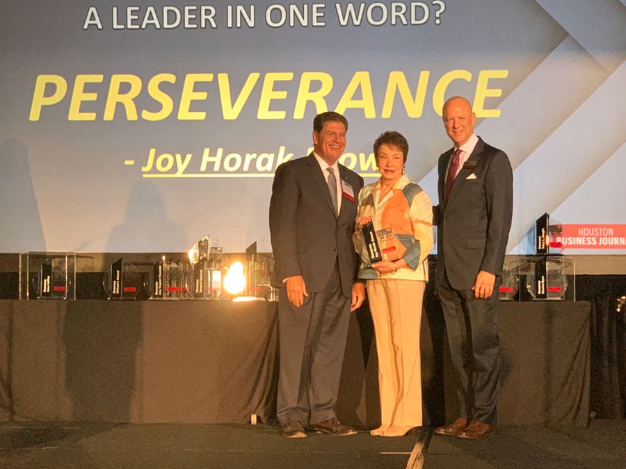 HBJ-Joy-receive-award Joy Horak-Brown